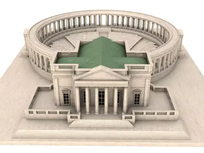 Memorial Amphitheater 3D model