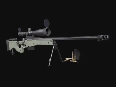 Accuracy International AWM L115A3 3D model