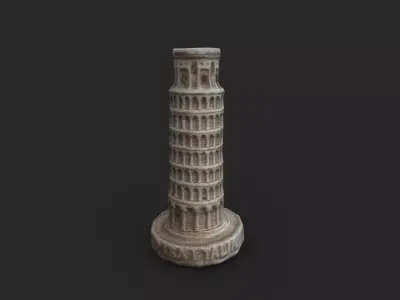 PISA TOWER Low-poly 3D model