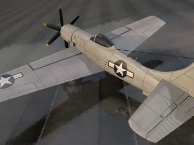 Boeing XF8B-1 3D model