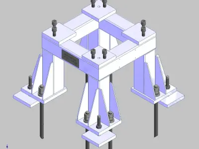 26362-Base for robot KAWASAKI BX100L-Hight 500 3D model