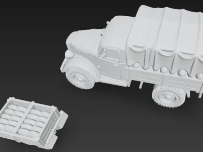 Classic Military Ammo Truck 3 3D print model