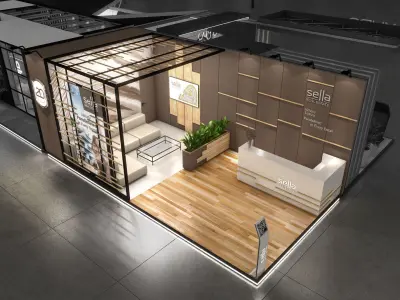 real estate Booth Exhibition Stand 3D model