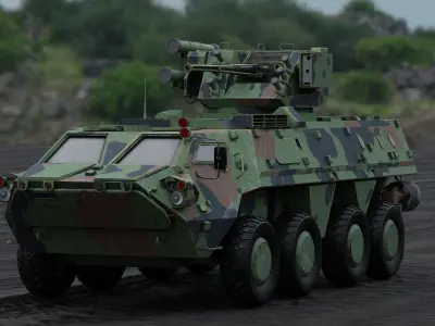 BTR-4 Ukrainian Military Vehicle 3D model