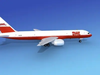 Boeing 757-200 DHL Cargo 3D model