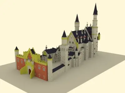 Neuschwastein Castle 3D model