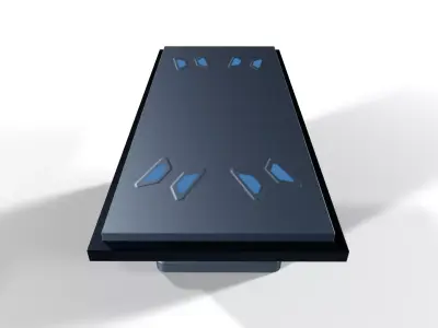 Sci-Fi Operating Table Bed v2 Low-poly 3D model