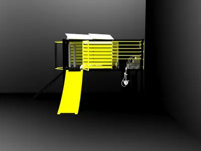 container box with walls 3D print model