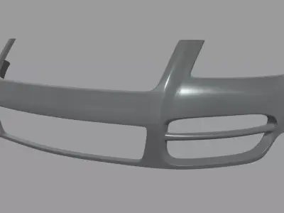 Front Bumper Volkswagen Touareg Low-poly 3D model
