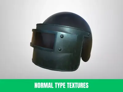 3D Professional Helmet With Different Skins Low-poly 3D model