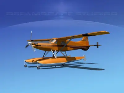 DeHavilland DHC-2 Turbo Beaver V05 3D model