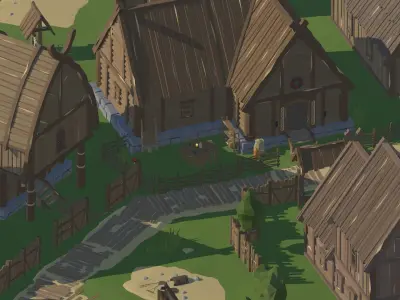 RPG Poly Pack - Slavic Town Low-poly 3D model
