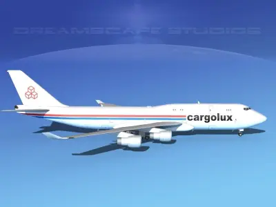Boeing 747-8 Cargolux 3D model