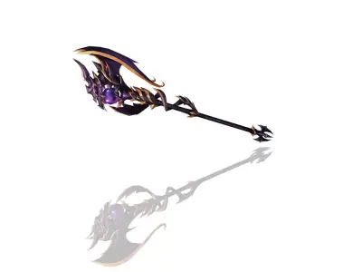 Demonic Scepter Low-poly 3D model