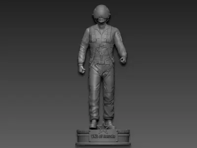 Piloto de vks de Rusia 3D print model