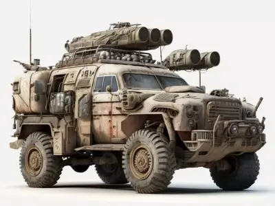 JLTV Military Armored Truck 3D print model