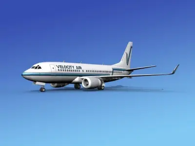 Boeing 737-700ER Velocity Air 3D model