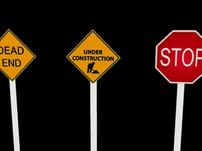 Road Sign Board  Low-poly 3D model