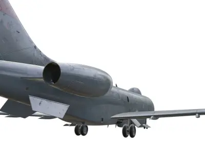 Raytheon - RAF SENTINEL R1 - ZJ693 - Airborne Stand-off Radar - Low-poly 3D model