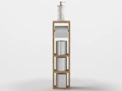 Toilet Paper Holder Storage 3D model