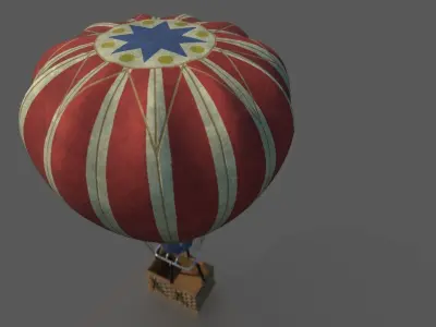 AIR BALLOON Low-poly 3D model