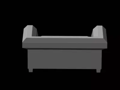 Classic Club Armchair lowpoly Free low-poly 3D model
