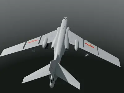 Chinese Air Force Xian H-6 3D model