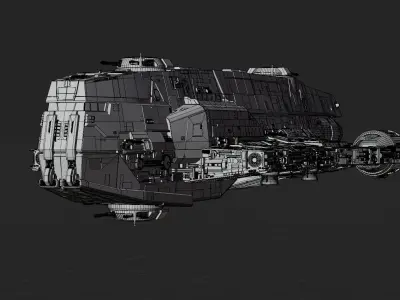 Gozanti Attack Cruiser LITE 3D model
