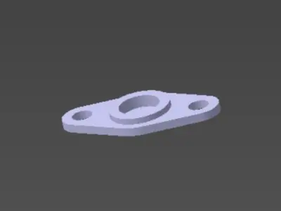 bearings holder D10 B3 d5 3D print model