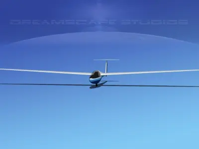 DG-400 17-Metre Motorglider V14 3D model