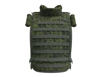 Russian Army Bulletproof Vest 6b45 Ratnik - Marvelous Designer 3D model