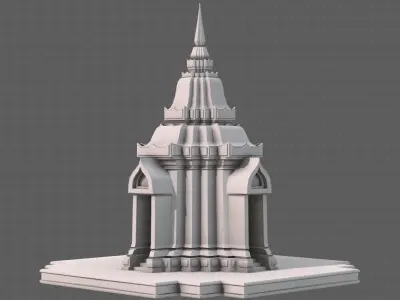 Pagoda V05 Low-poly 3D model