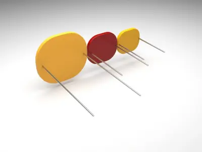 Photoresistors 3D model