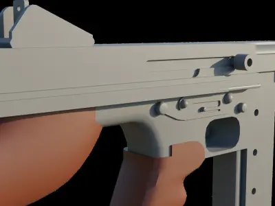 submachinegun thomson Free 3D model