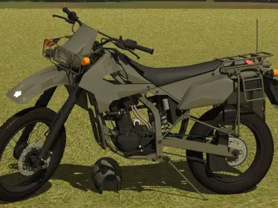JGSDF Reconnaissance motorcycle 3D model