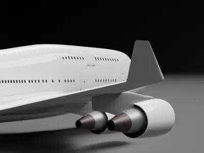 Boeing 747-400 Virgin Atlantic 3D model