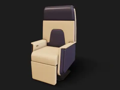 airplane vip seat Low-poly 3D model