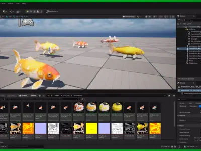 Nishikigoi Koi Fish Low-poly 3D model