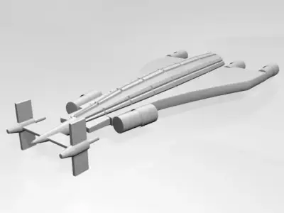 Space Transport 02 3D model
