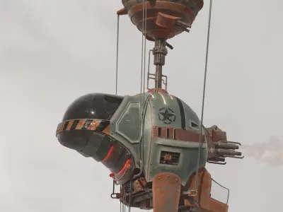 BALLOON Ship Low-poly 3D model