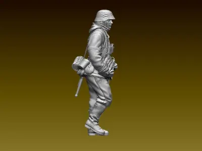 German soldier 3D print model