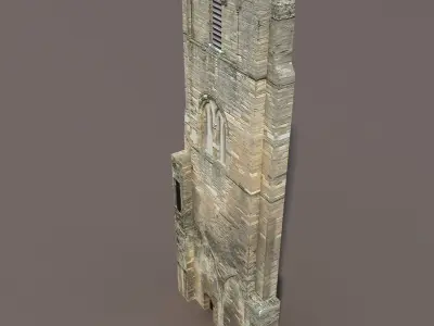 Castle Ruin 3 Low Poly 3d Model Low-poly 3D model