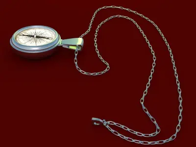 Antique Compass 3D model 3D model