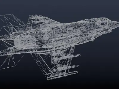 F-35 Lightning II Low-poly 3D model