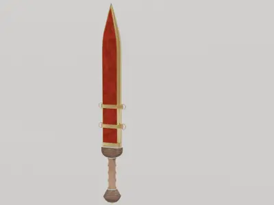 Ancient Roman Sword Gladius 3D Model Free low-poly 3D model