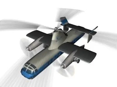 Fairey Rotodyne 3D Model 3D model