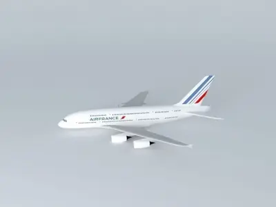 Air France A380 Free 3D model