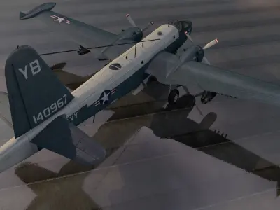 Lockheed P2V-7 Neptune - SP-2H 3D model