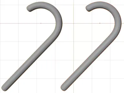 Christmas Candy Cane Free 3D model