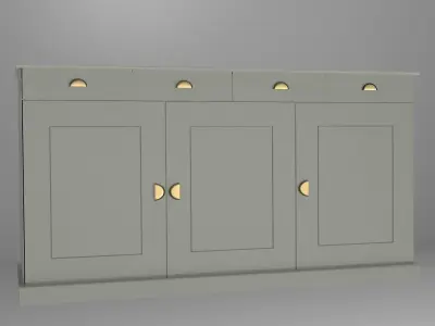 Dresser for the dishes Free 3D model